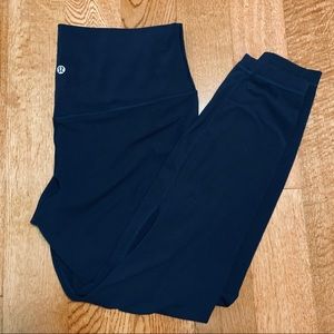Lululemon True Navy Align pants 25 inch, size 12